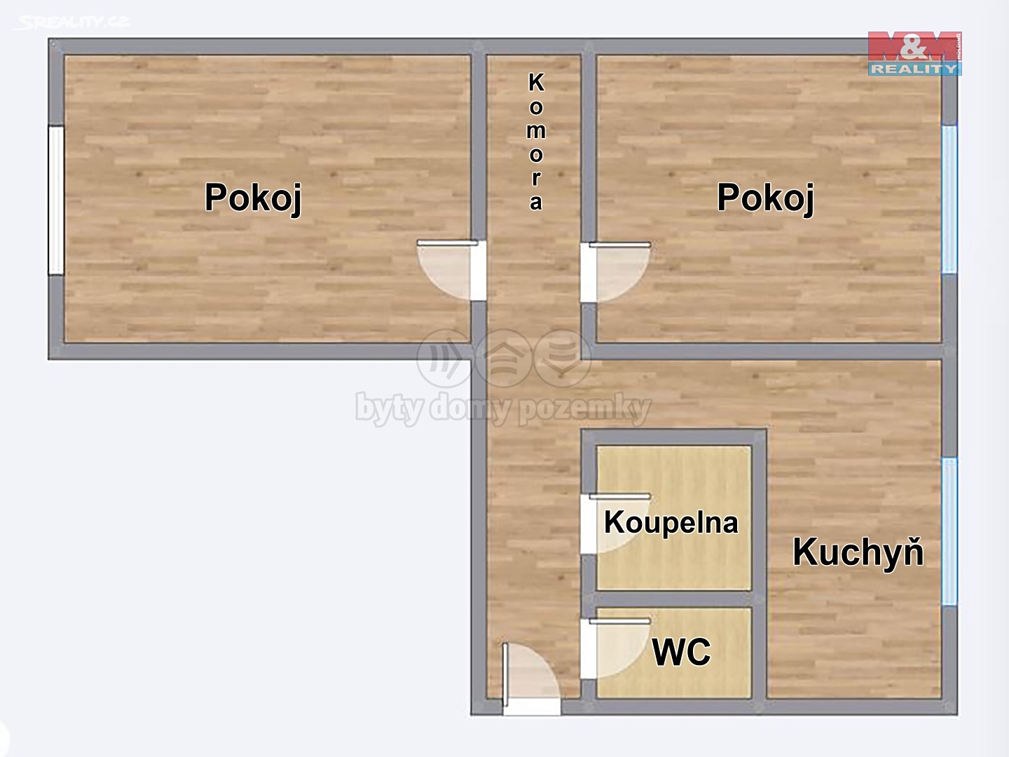 Prodej bytu 2+1 54 m², Kmetská, Ostrava - Slezská Ostrava