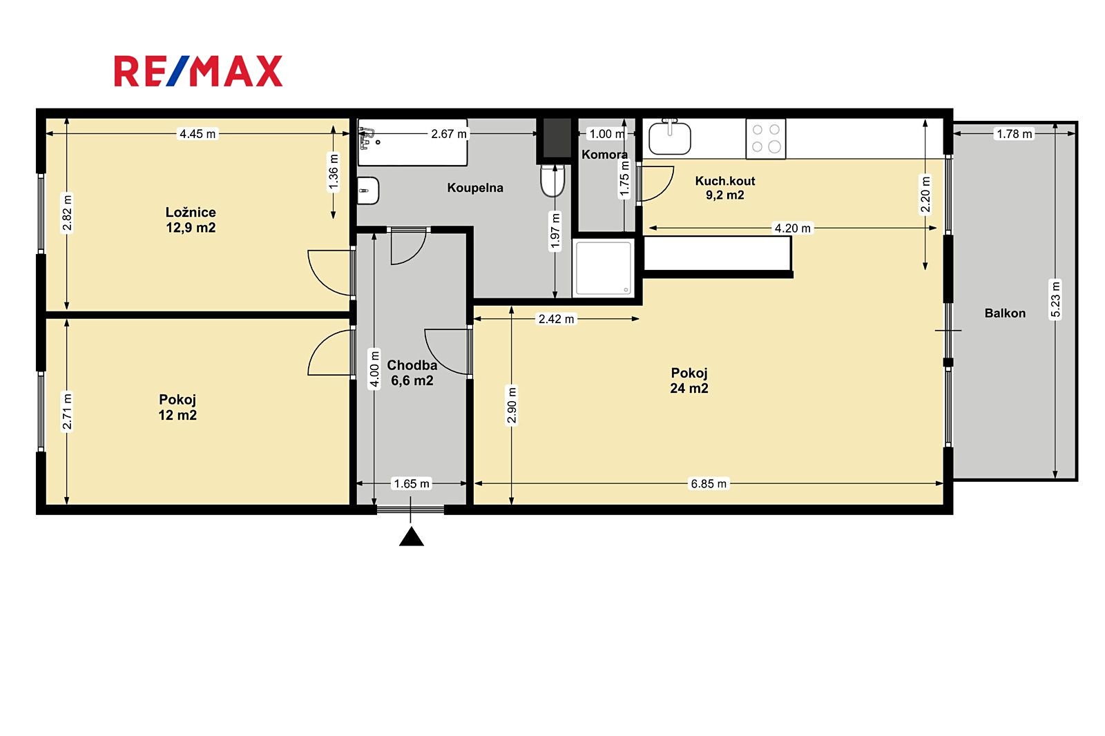 Prodej bytu 3+1 84 m², Moučná, Poděbrady - Poděbrady III