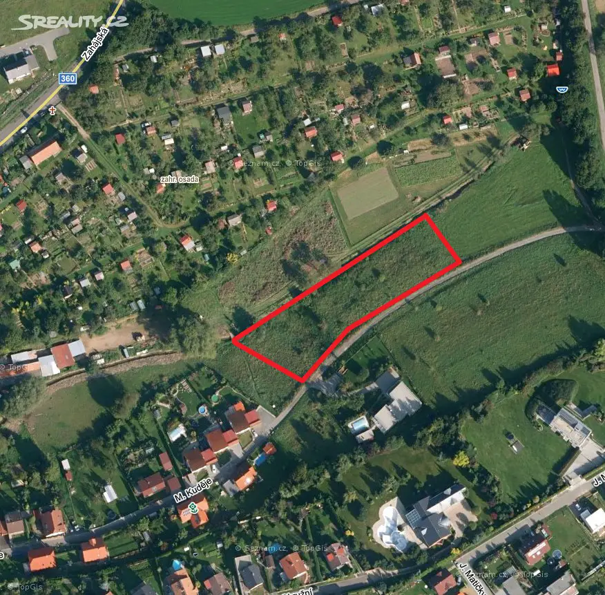 Prodej  stavebního pozemku 1 922 m², Litomyšl - Litomyšl-Město, okres Svitavy