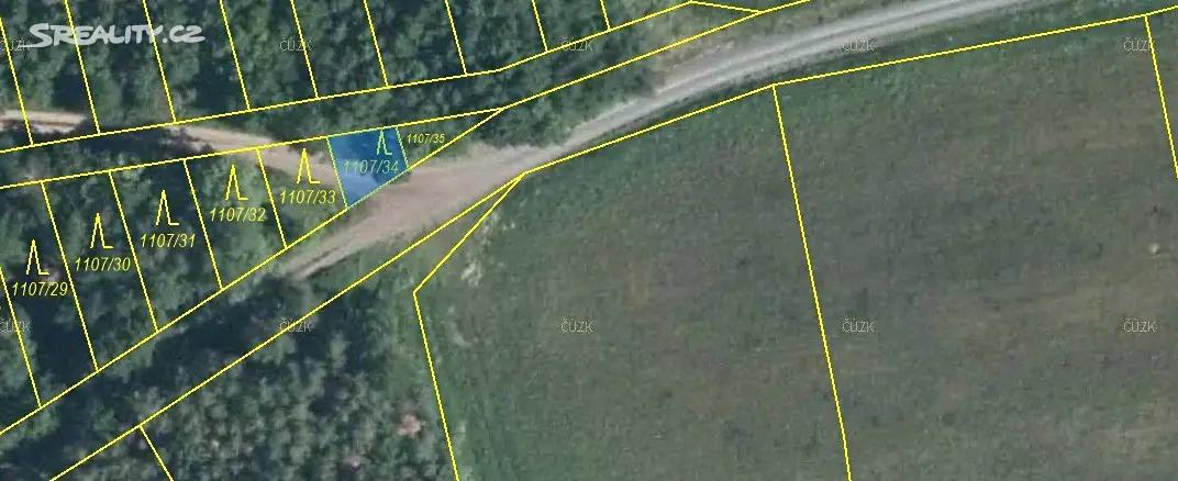Prodej  lesa 6 750 m², Slabce - Rousínov, okres Rakovník