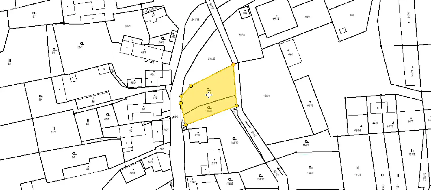 Prodej  stavebního pozemku 1 140 m², Bystřice - Drachkov, okres Benešov