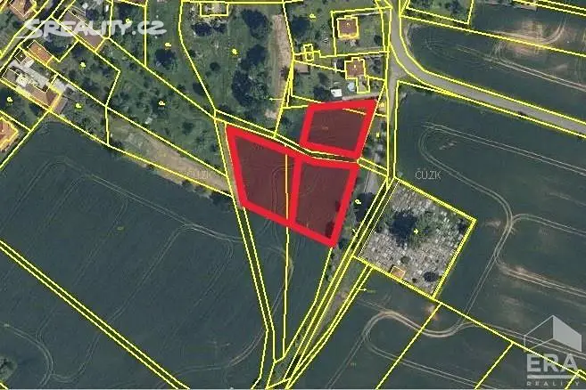 Prodej  stavebního pozemku 4 000 m², Třebonín, okres Kutná Hora