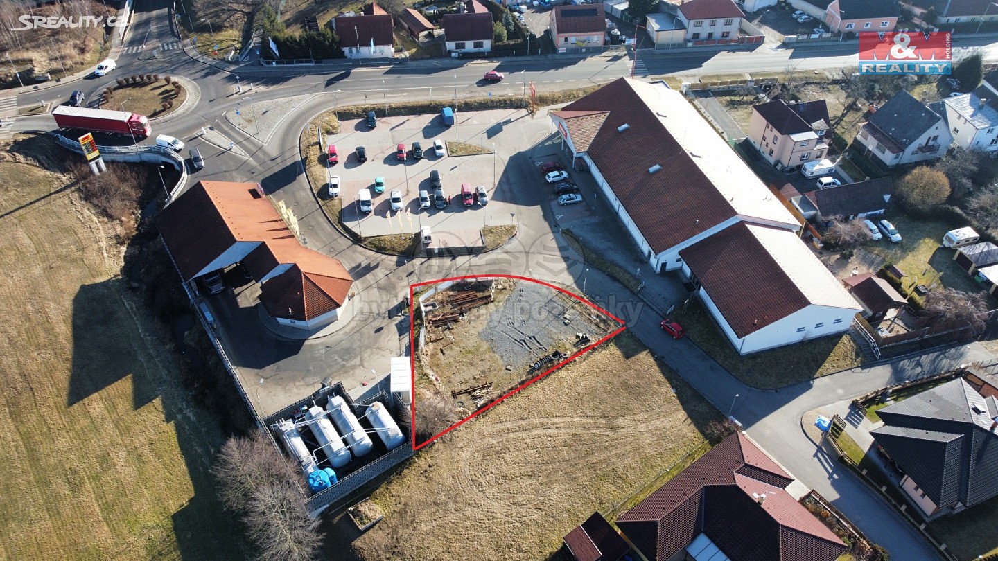 Prodej  komerčního pozemku 626 m², Planá nad Lužnicí, okres Tábor