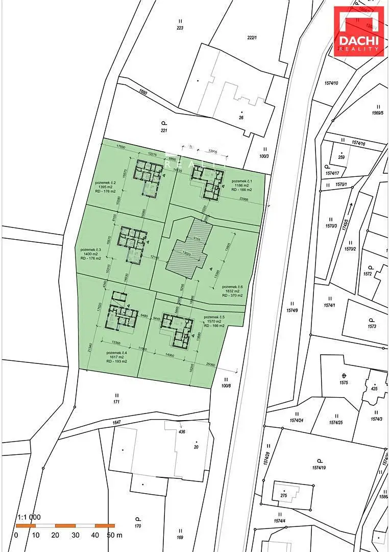 Prodej  stavebního pozemku 9 494 m², Lomnice, okres Bruntál
