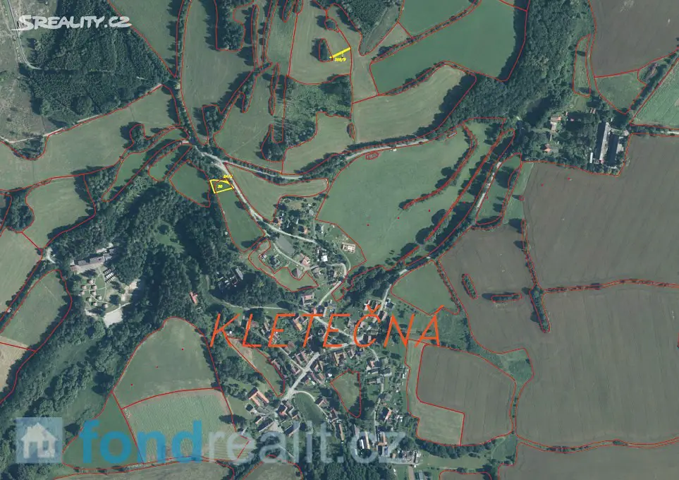 Prodej  pozemku 1 049 m², Humpolec - Kletečná, okres Pelhřimov