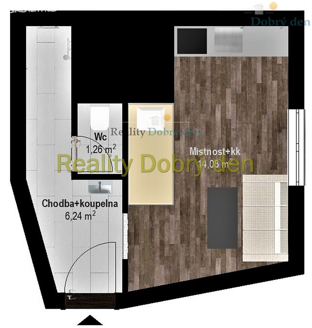 Pronájem bytu 1+kk 21 m², Ratibořská, Opava - Kateřinky