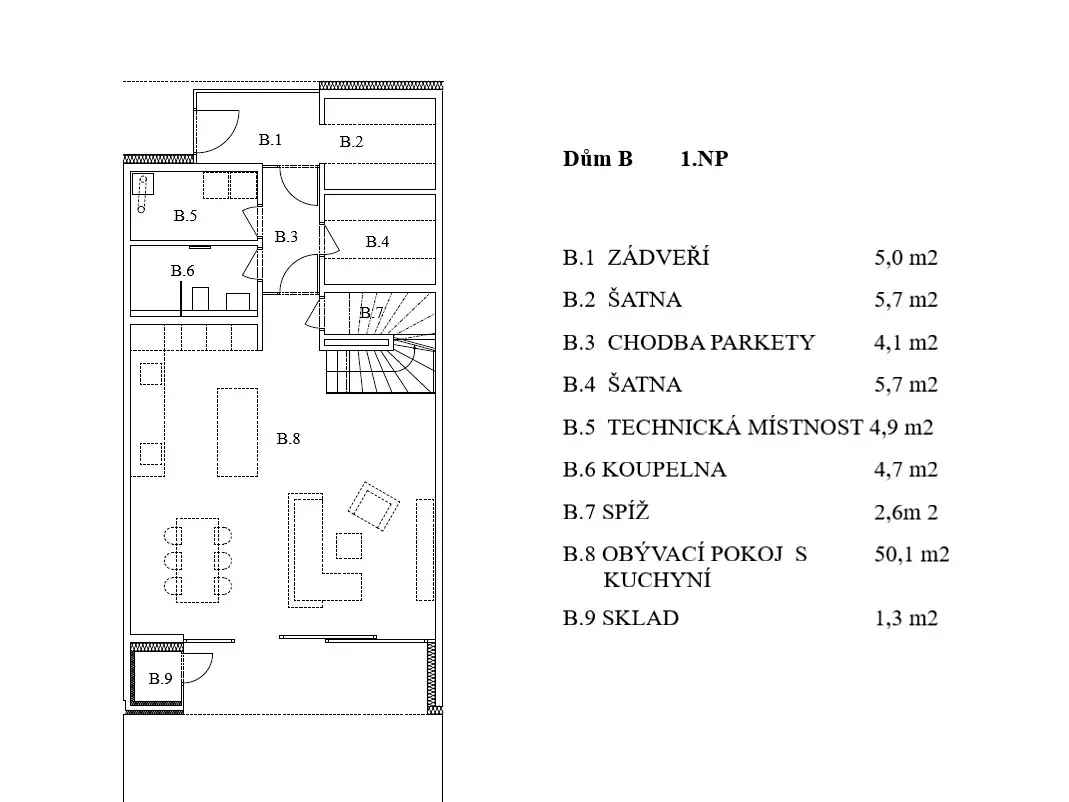 Prodej  rodinného domu 177 m², pozemek 80 m², Dobřenická, Praha - Klánovice