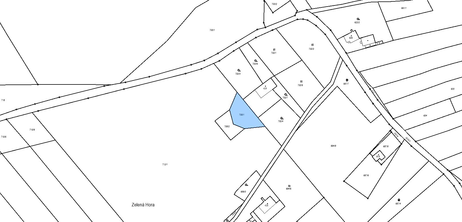 Prodej  pozemku 561 m², Vápenná, okres Jeseník
