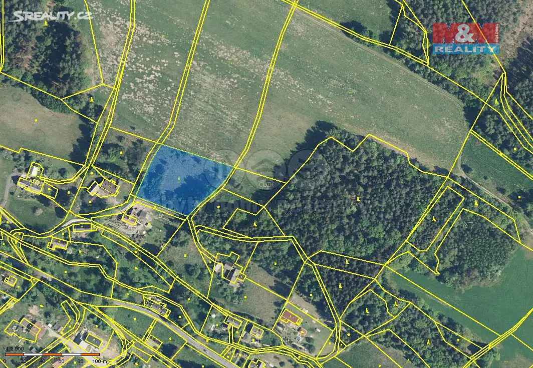 Prodej  stavebního pozemku 4 581 m², Horní Brusnice, okres Trutnov