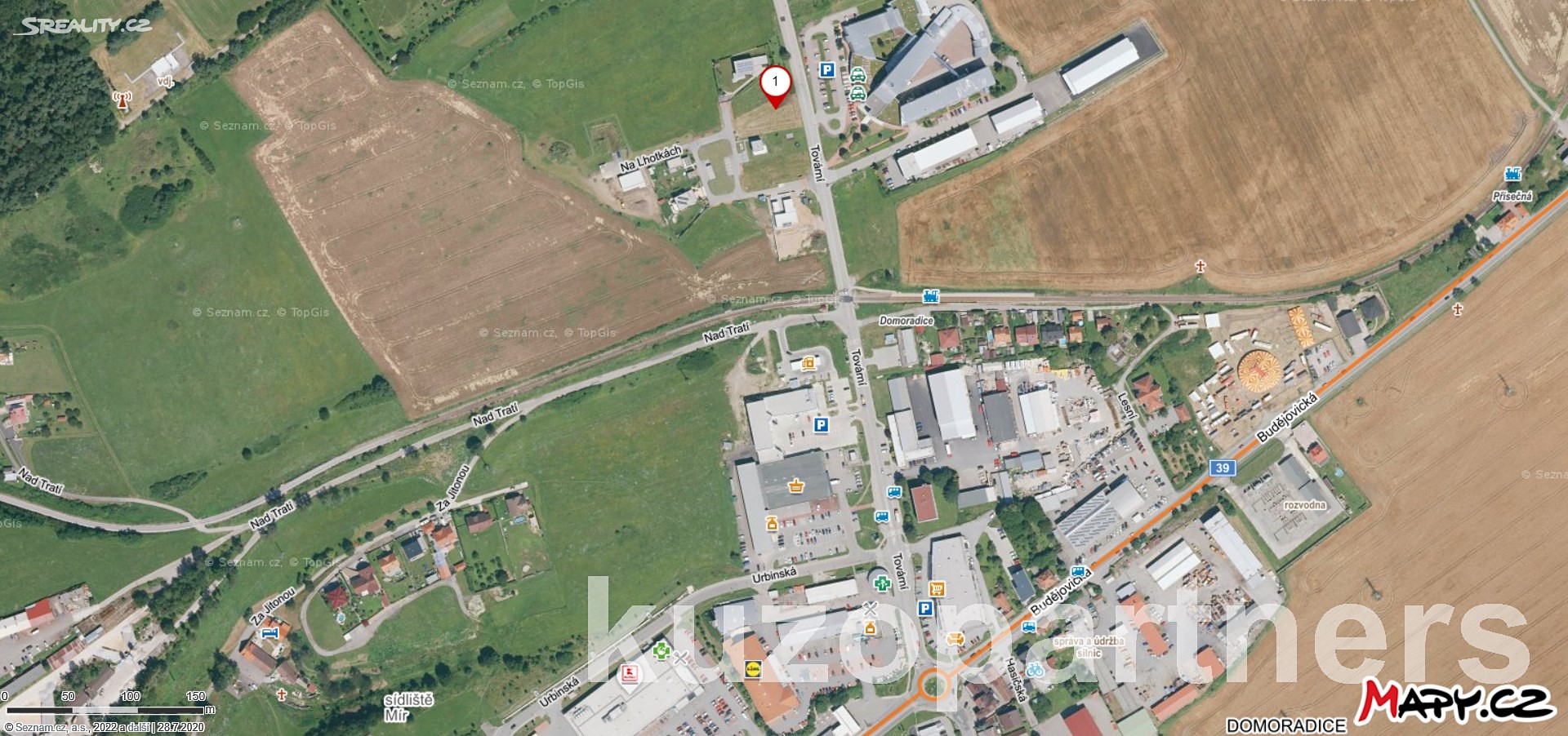 Prodej  stavebního pozemku 1 094 m², Český Krumlov, okres Český Krumlov