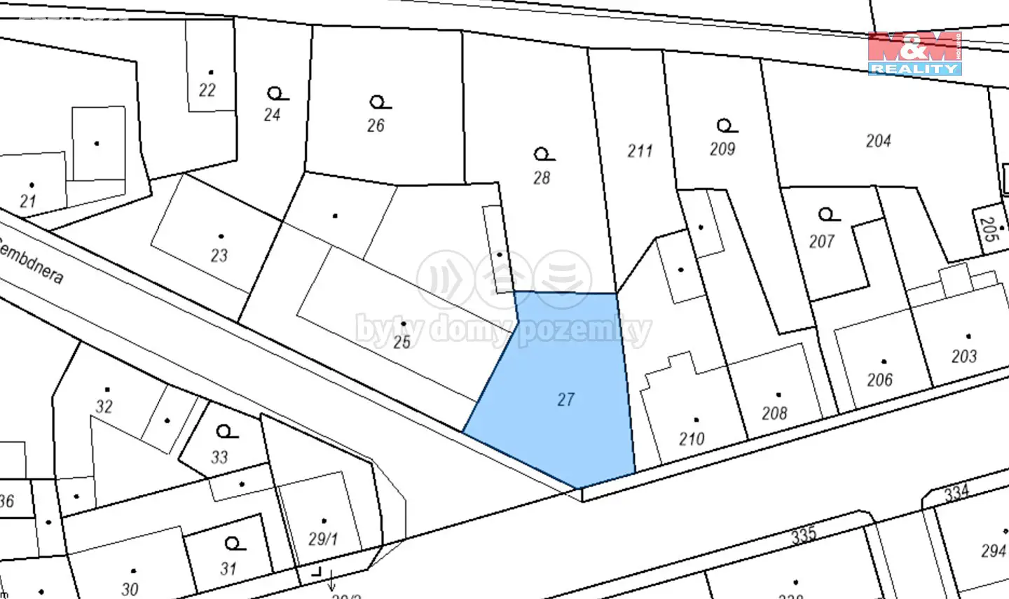 Prodej  stavebního pozemku 815 m², Vrapická, Kladno - Dubí
