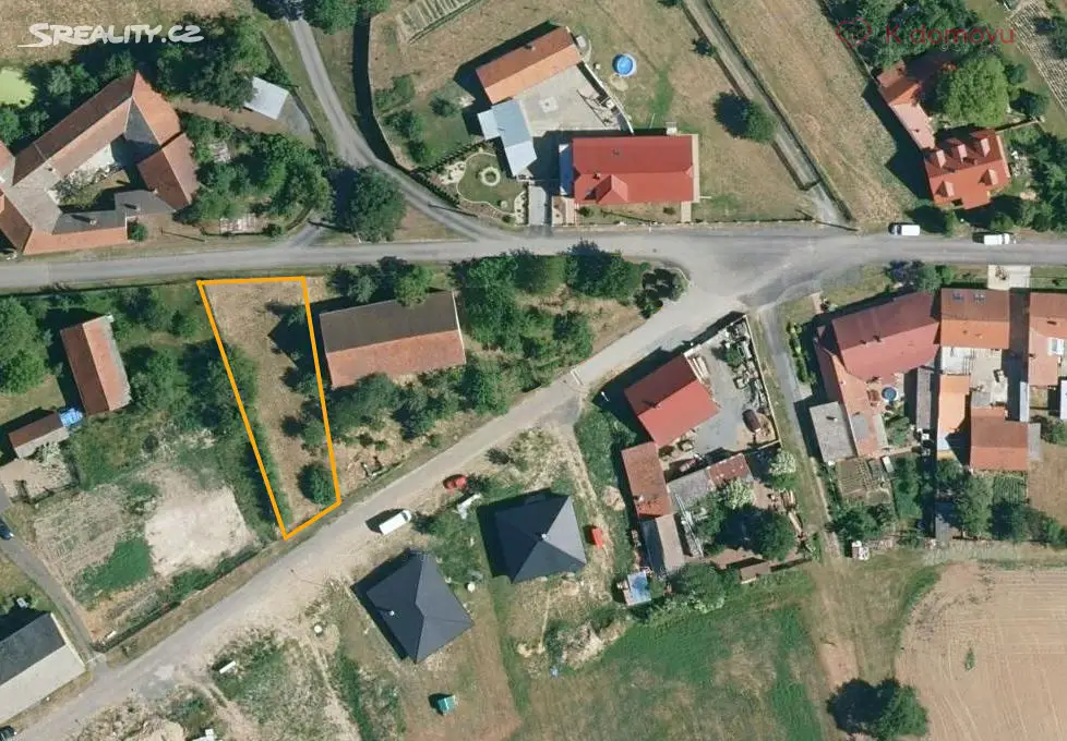 Prodej  stavebního pozemku 623 m², Sedlec, okres Třebíč