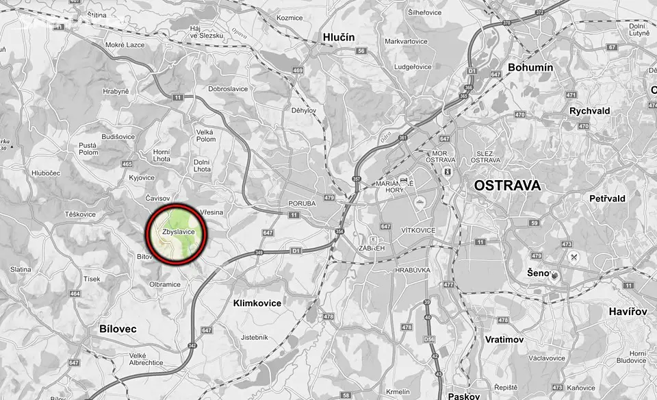 Prodej  stavebního pozemku 4 149 m², Zbyslavice, okres Ostrava-město