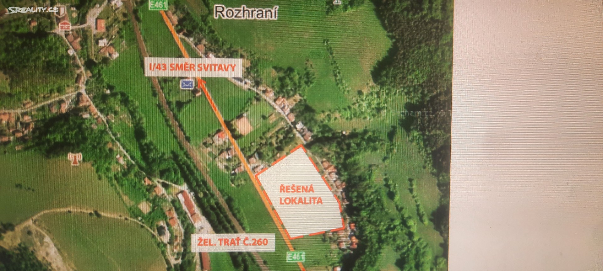 Prodej  komerčního pozemku 11 000 m², Rozhraní, okres Svitavy