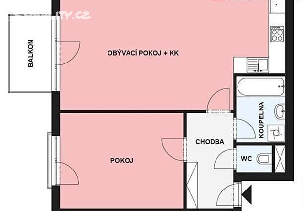Pronájem bytu 2+kk 59 m², Optátova, Brno - Jundrov