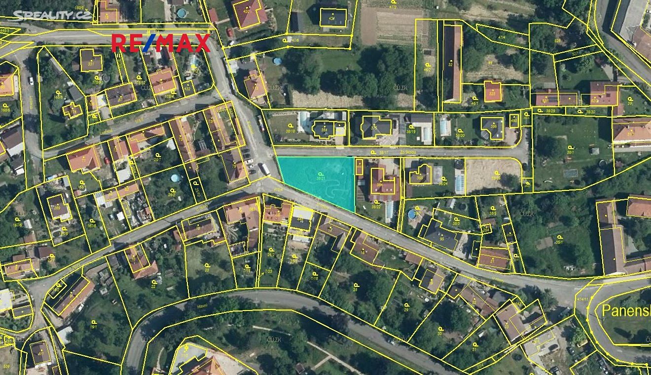 Pronájem  stavebního pozemku 858 m², Panenské Břežany, okres Praha-východ