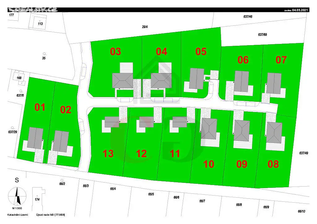 Prodej  stavebního pozemku 1 001 m², Újezd nade Mží, okres Plzeň-sever