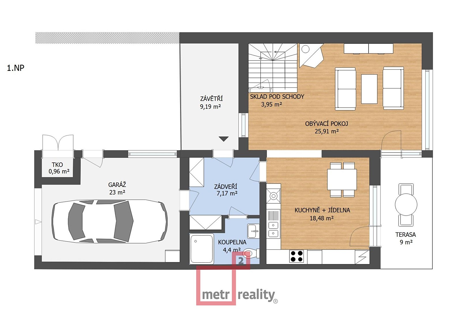 Prodej  projektu na klíč 173 m², pozemek 285 m², Brodek u Prostějova, okres Prostějov