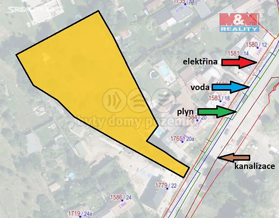 Prodej  stavebního pozemku 3 327 m², Medkova, Hradec Králové - Pražské Předměstí