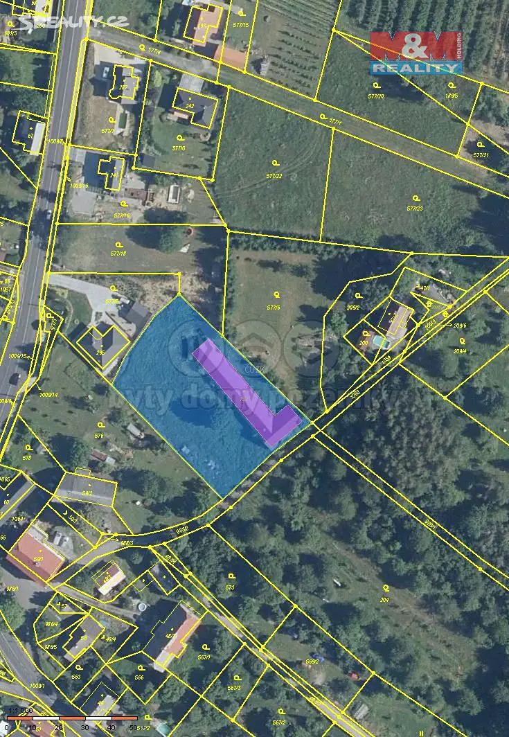 Prodej  stavebního pozemku 2 931 m², Svojkov, okres Česká Lípa