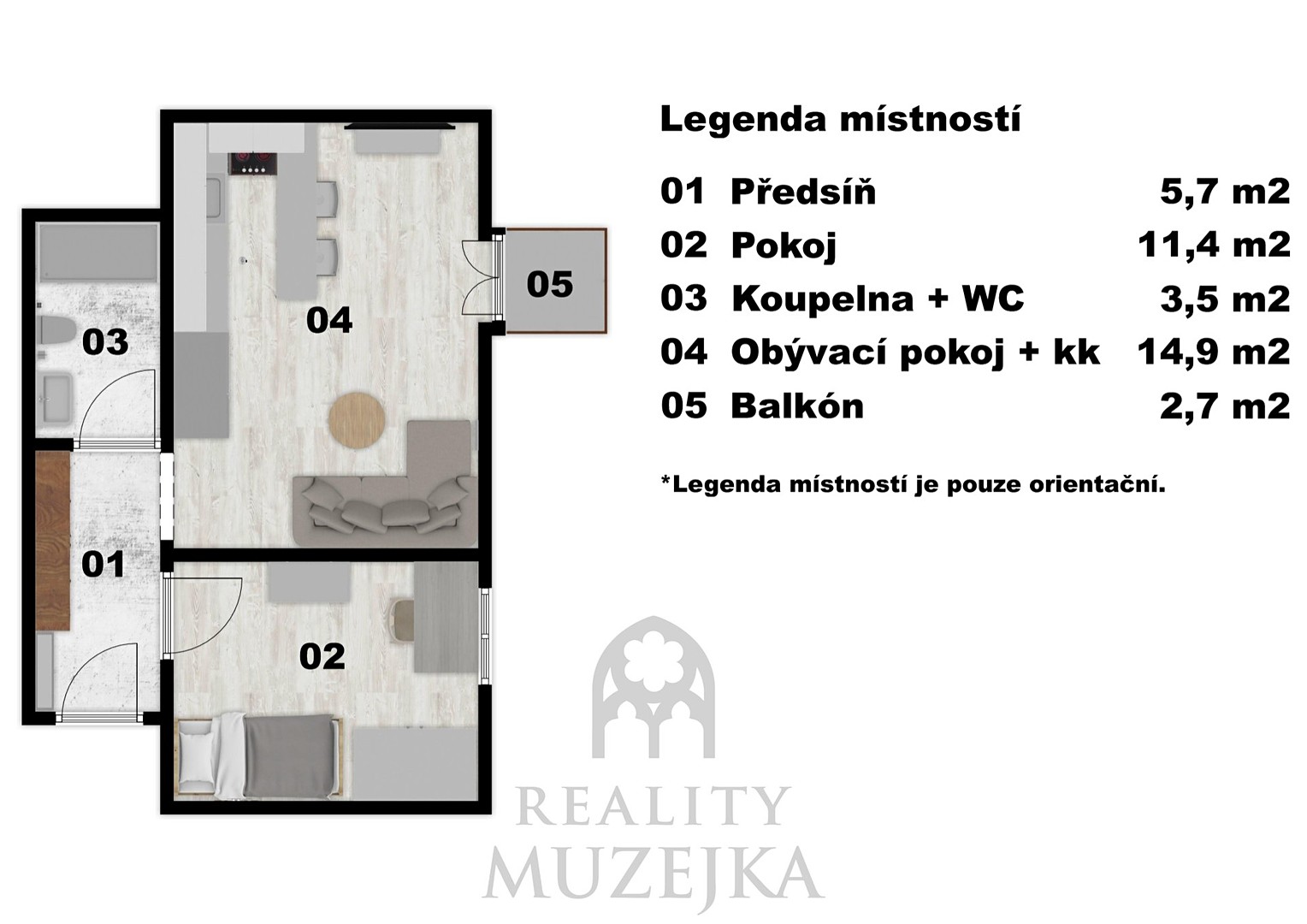 Prodej bytu 2+kk 42 m², Na Větřáku, Jedovnice