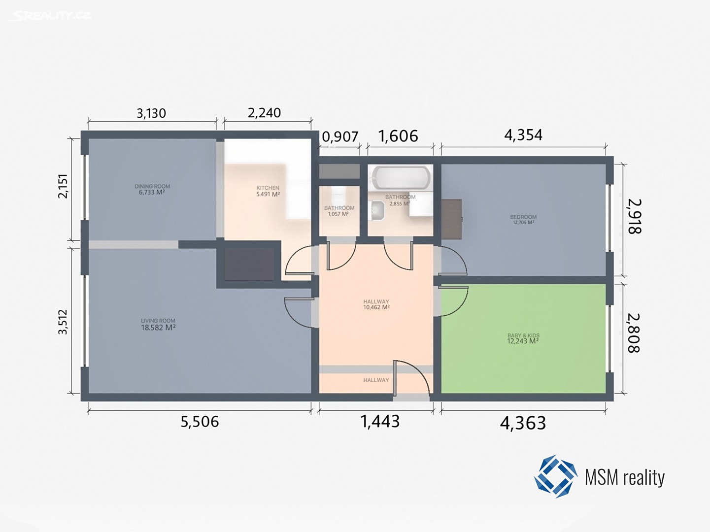 Prodej bytu 3+1 72 m², Blatenská, Praha 4 - Chodov