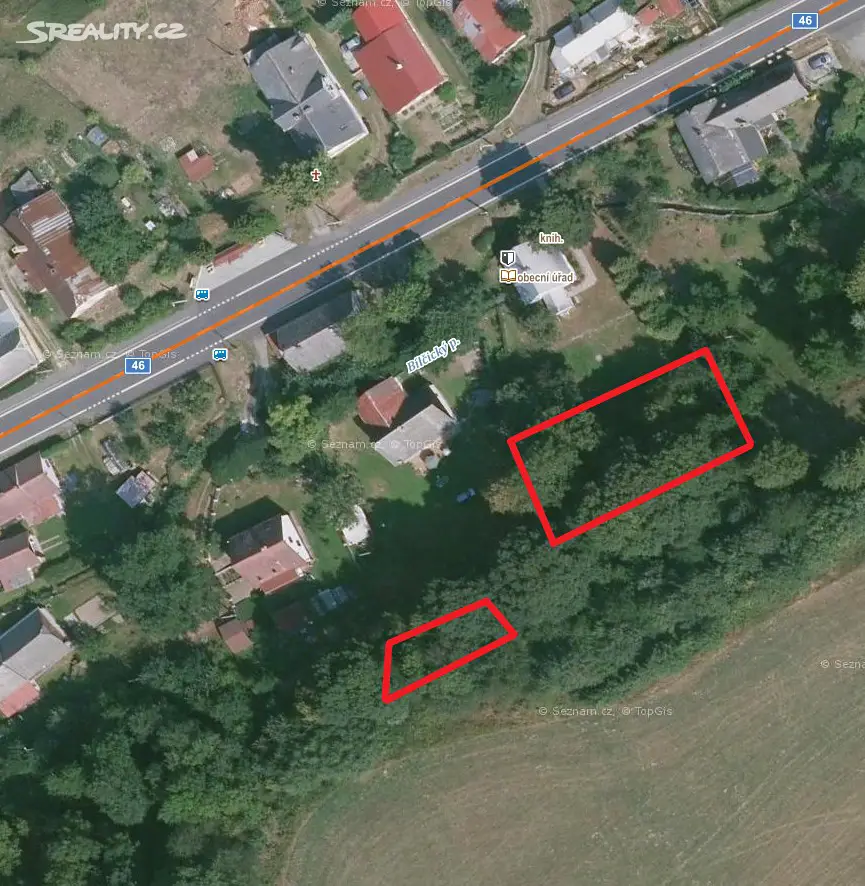 Prodej  stavebního pozemku 955 m², Bílčice, okres Bruntál