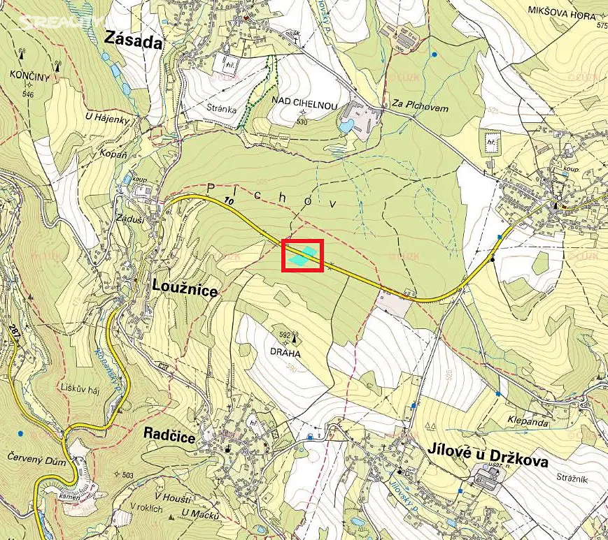 Prodej  lesa 887 m², Radčice, okres Jablonec nad Nisou
