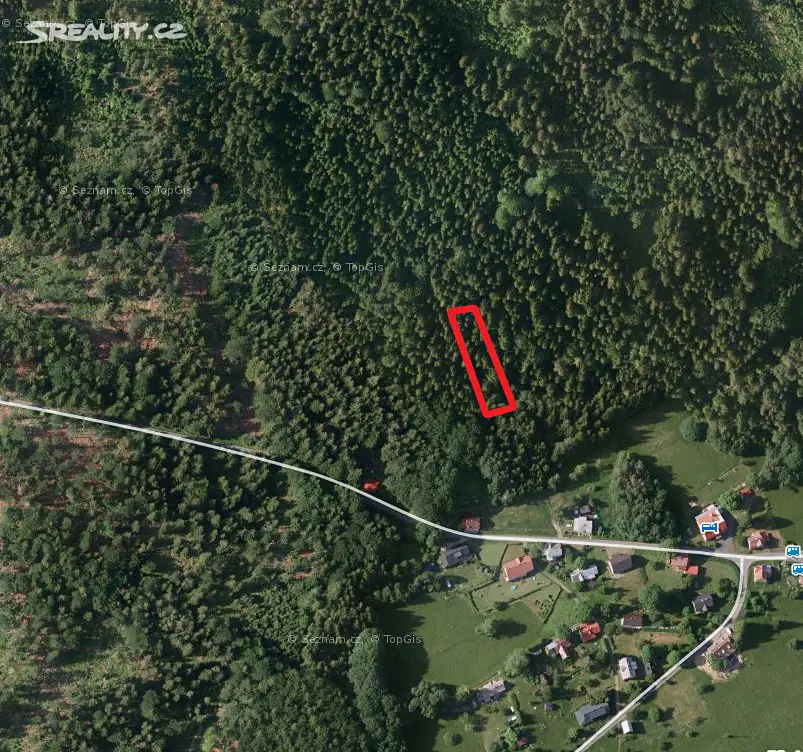 Prodej  lesa 574 m², Zásada, okres Jablonec nad Nisou