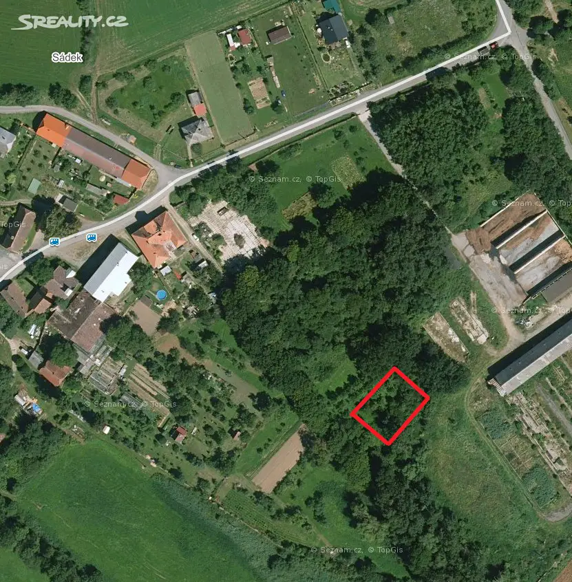 Prodej  zahrady 970 m², Čáslavice, okres Třebíč