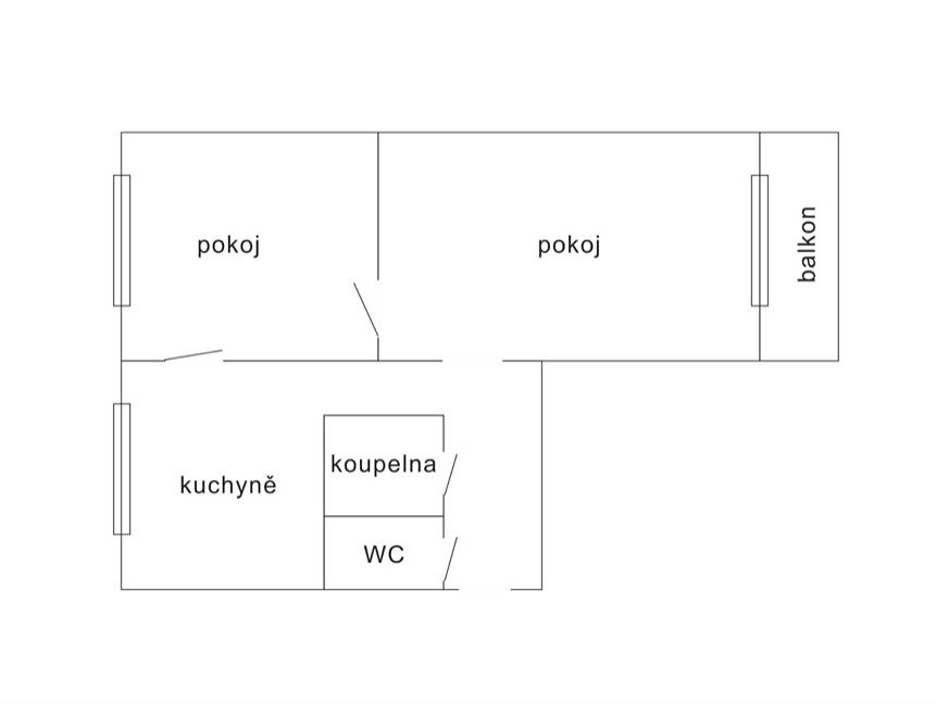 Pronájem bytu 2+1 57 m², Hlinky, Brno - Staré Brno
