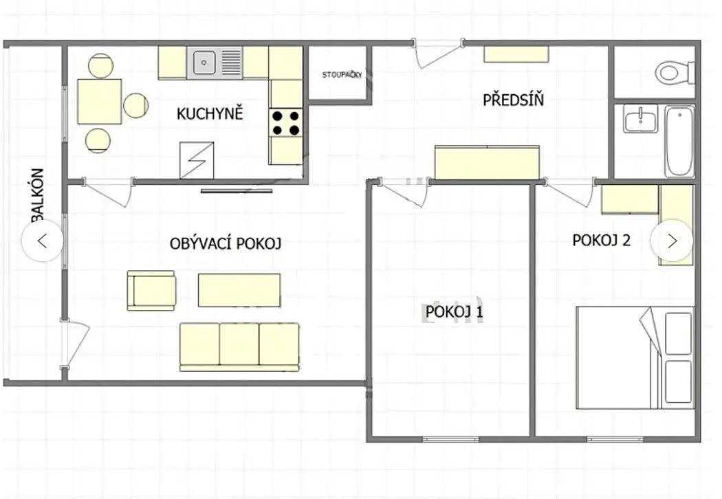 Pronájem bytu 3+1 81 m², Bezručova, Slaný