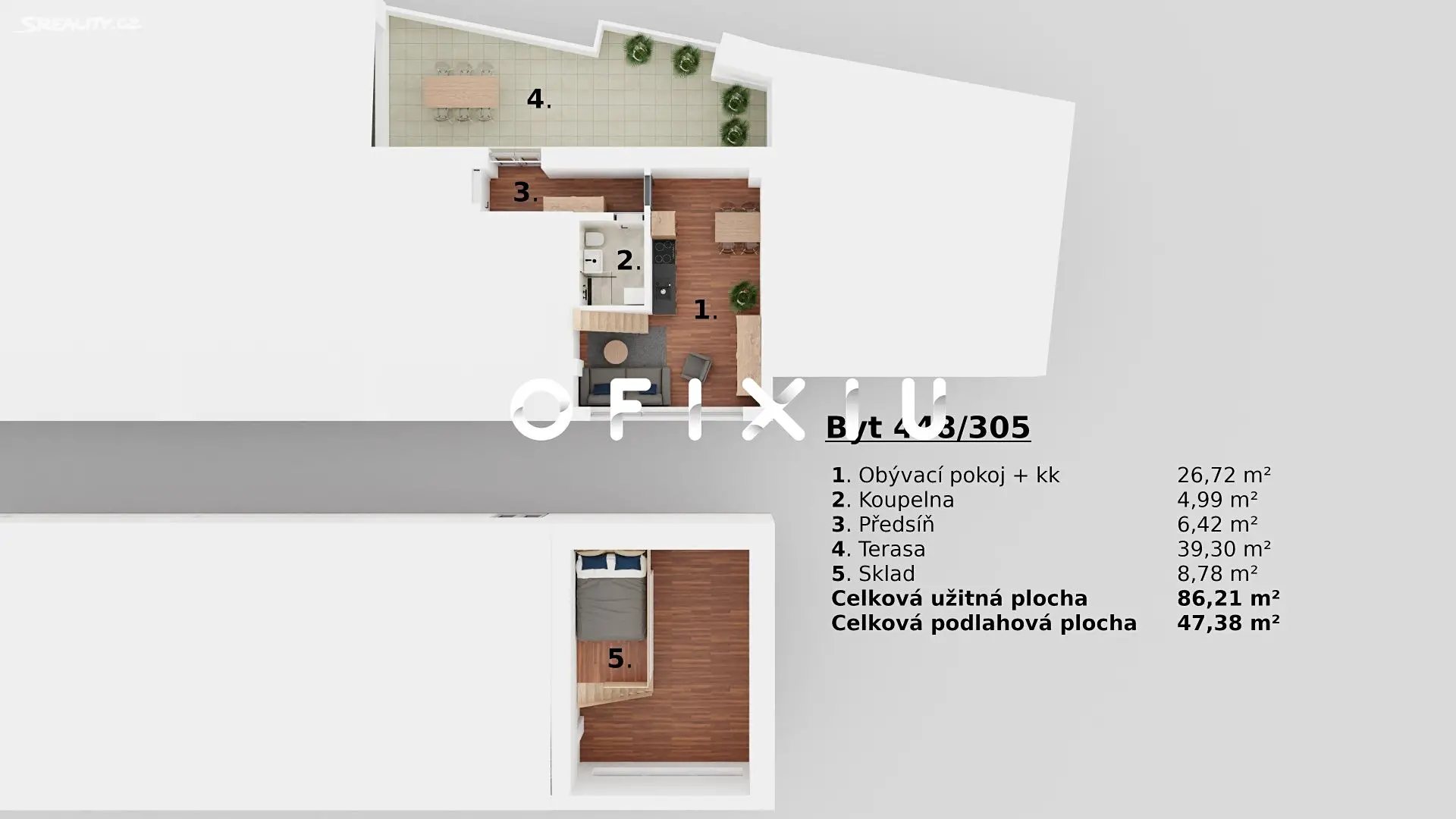 Prodej bytu 1+kk 89 m² (Mezonet), Jánská, Brno - Brno-město