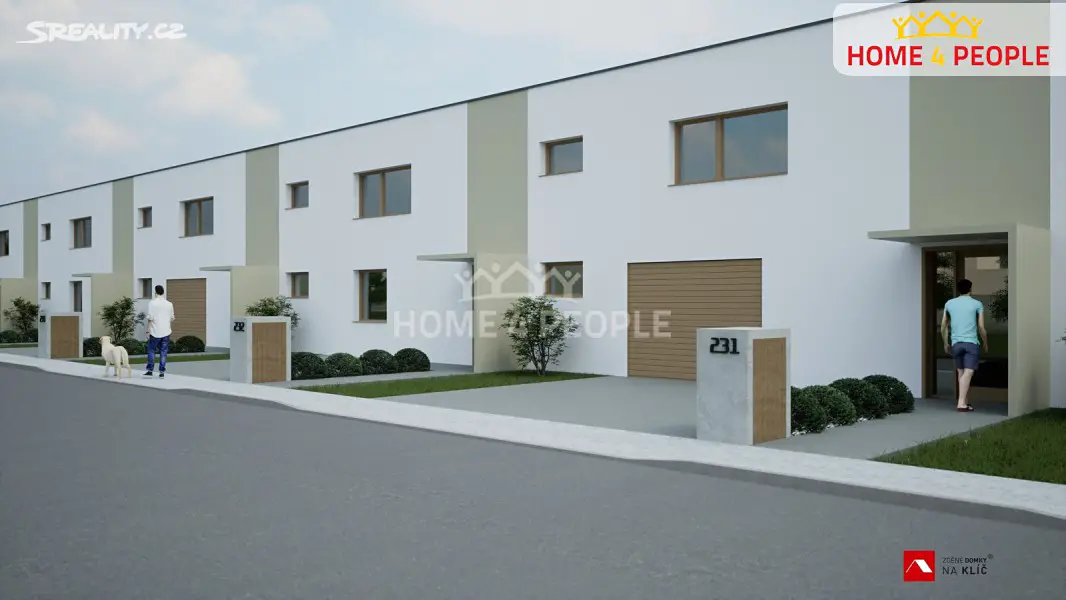 Prodej  projektu na klíč 120 m², pozemek 575 m², Losy, Uherský Brod - Těšov