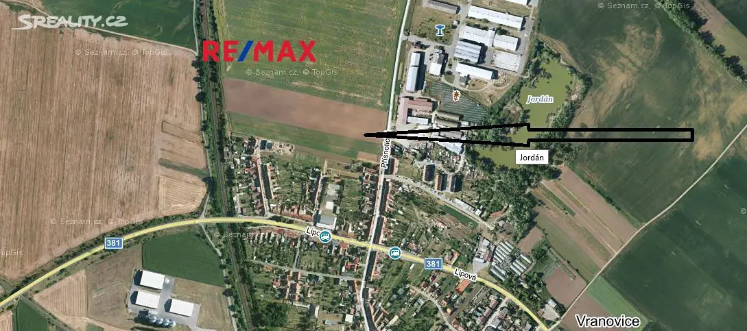 Prodej  stavebního pozemku 5 327 m², Vranovice, okres Brno-venkov
