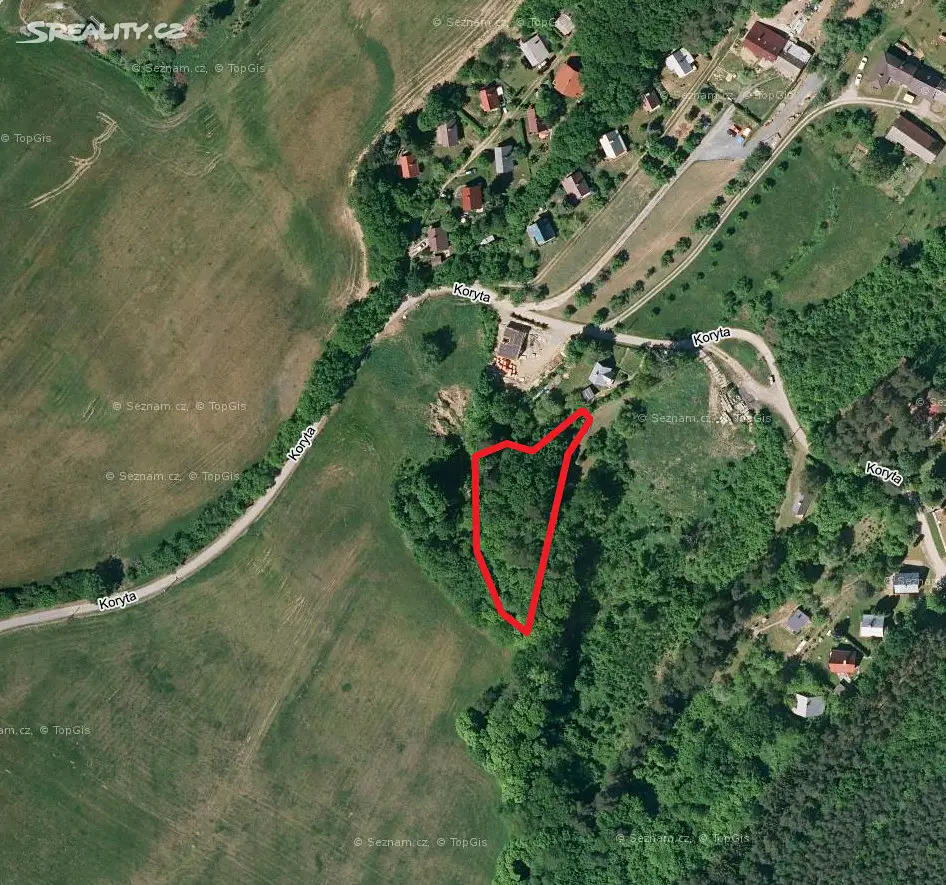 Prodej  lesa 1 606 m², Pozlovice, okres Zlín