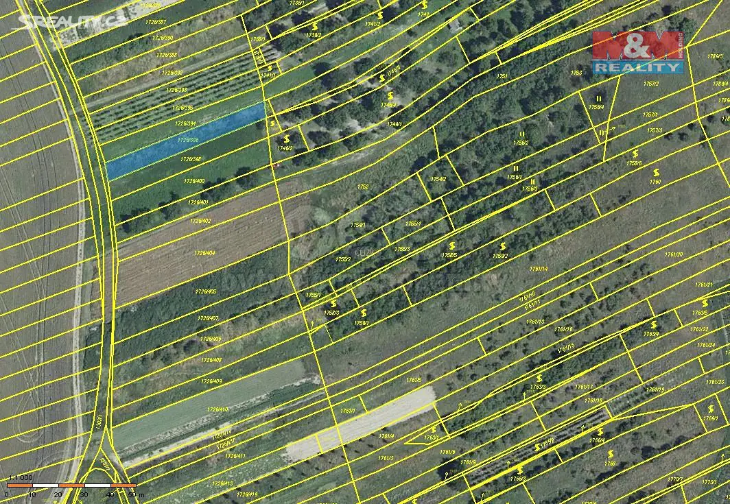 Prodej  pole 501 m², Nosislav, okres Brno-venkov