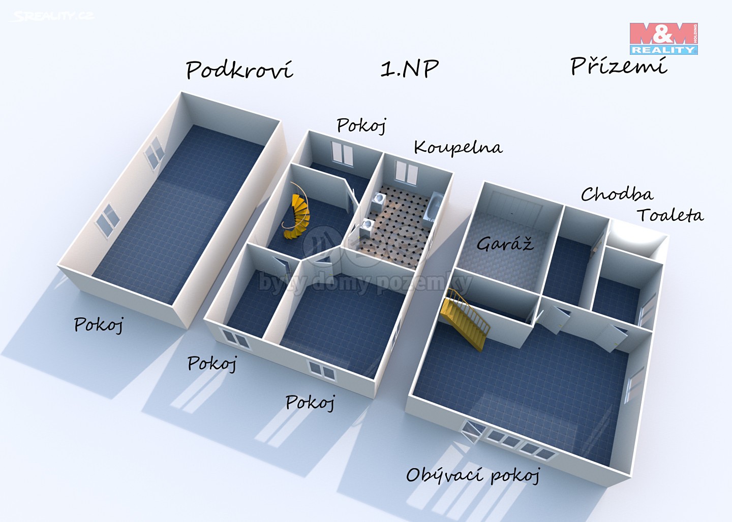 Pronájem  rodinného domu 170 m², pozemek 169 m², Javorová, Letkov