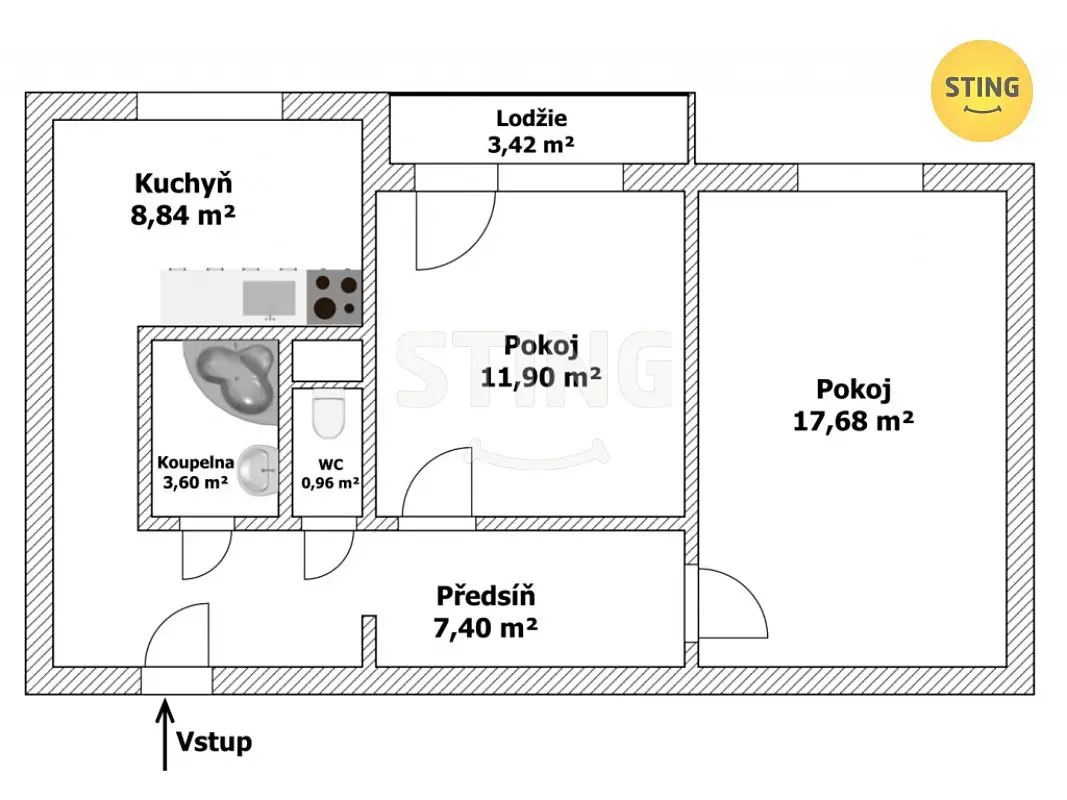Prodej bytu 2+1 58 m², Liptovská, Opava - Kylešovice
