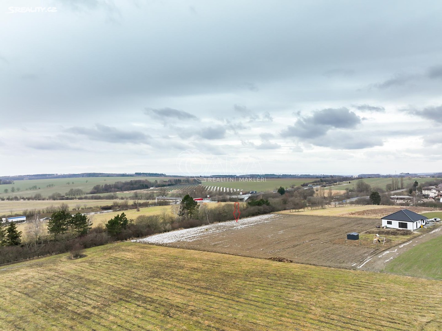 Prodej  stavebního pozemku 1 488 m², Na Nivách, Velký Újezd