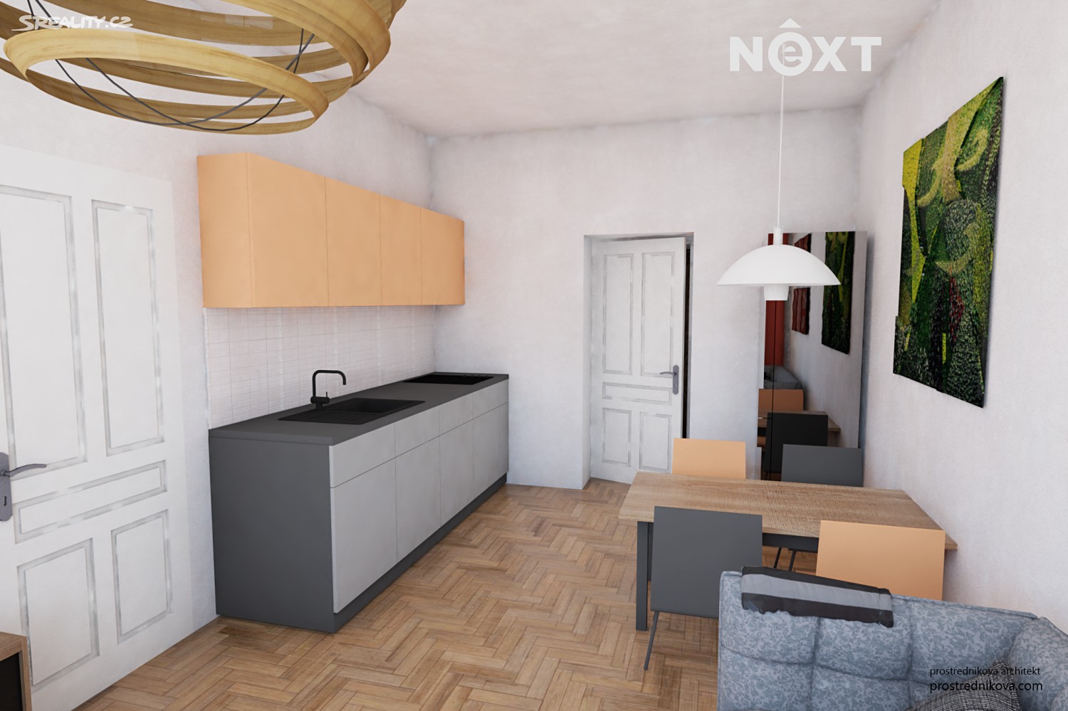 Prodej bytu 2+kk 46 m², Oldřichova, Praha 2 - Nusle