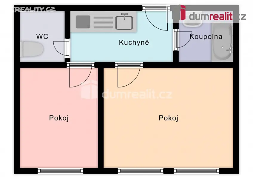 Pronájem bytu 2+1 48 m², Roháčova, Praha 3 - Žižkov
