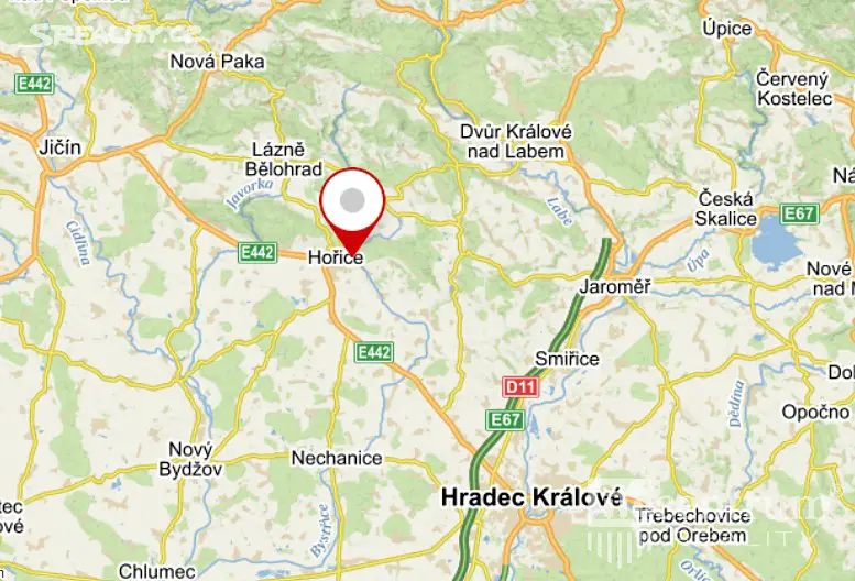 Prodej  stavebního pozemku 1 629 m², Hořice, okres Jičín
