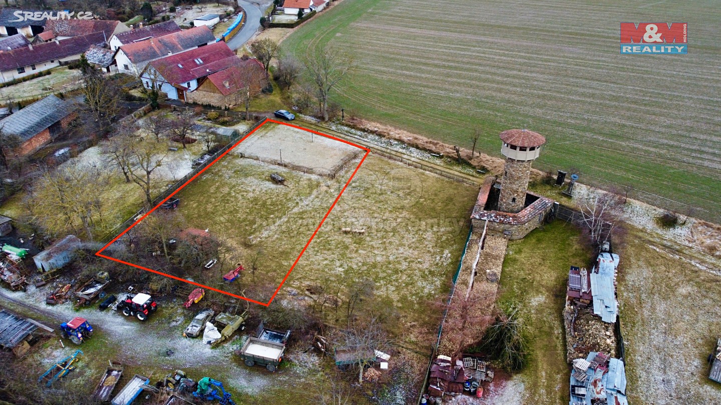 Prodej  stavebního pozemku 1 179 m², Slapsko - Moraveč, okres Tábor