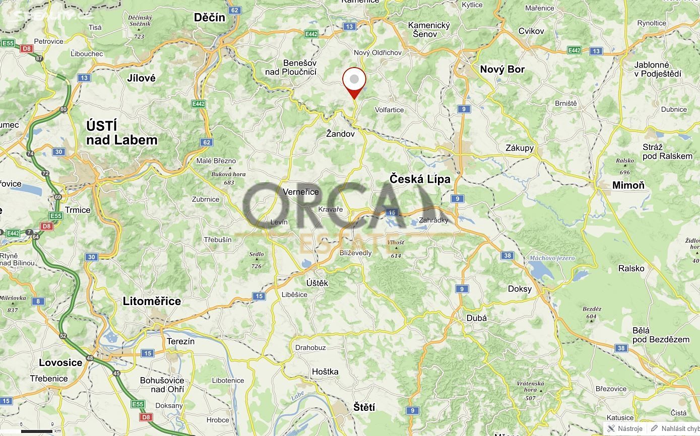 Prodej  lesa 9 534 m², Velká Bukovina, okres Děčín