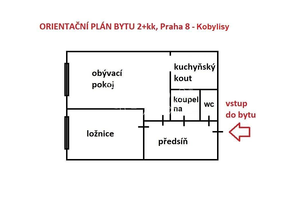 Prodej bytu 2+kk 45 m², Frýdlantská, Praha 8 - Kobylisy