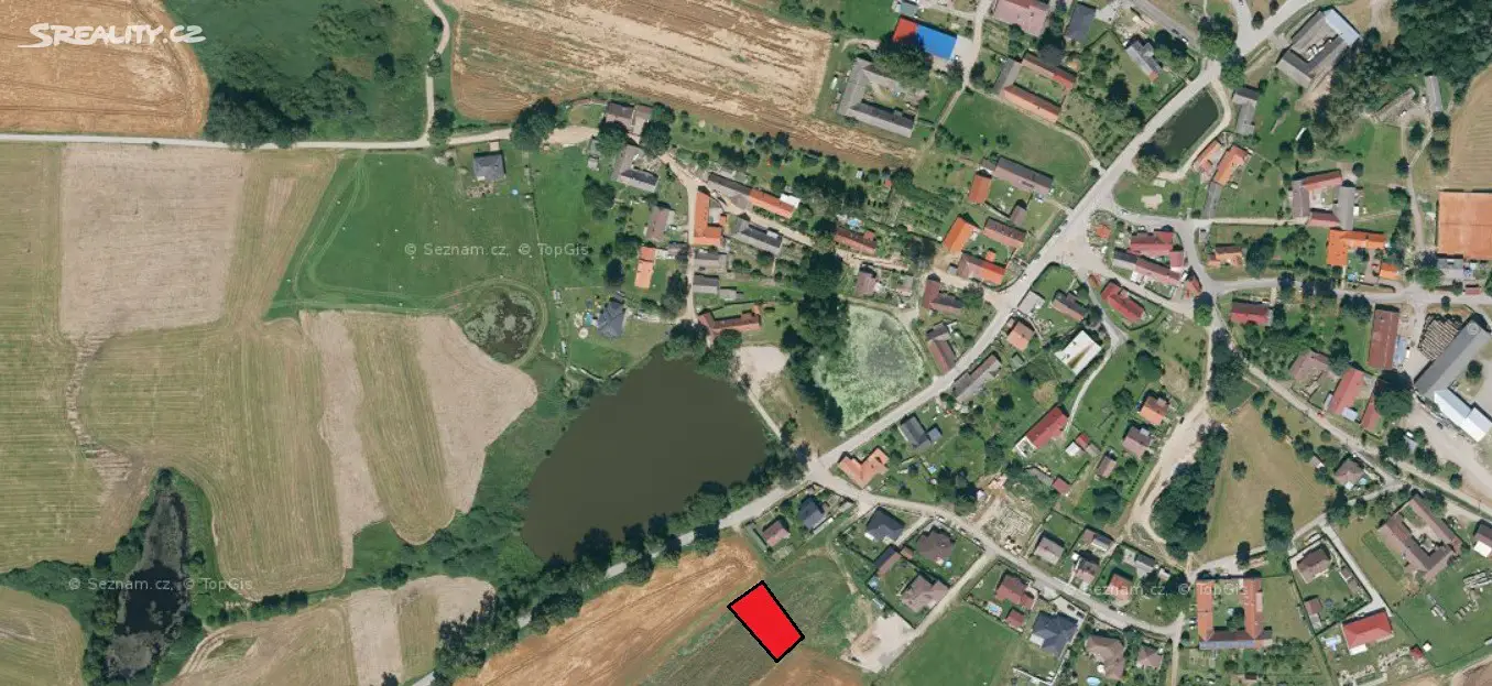 Prodej  stavebního pozemku 617 m², Jindřichův Hradec - Děbolín, okres Jindřichův Hradec