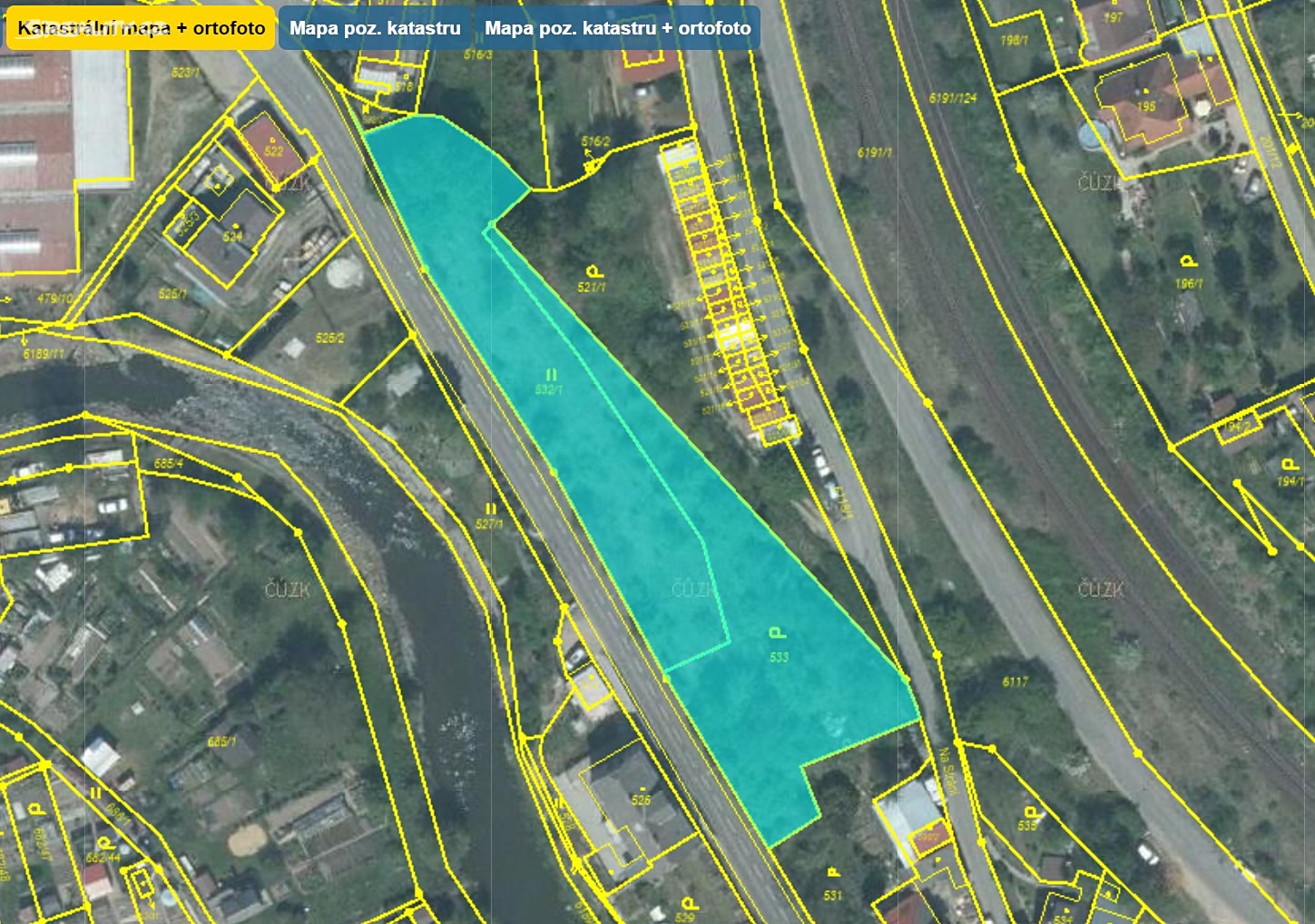 Prodej  stavebního pozemku 3 000 m², Polenská, Jihlava