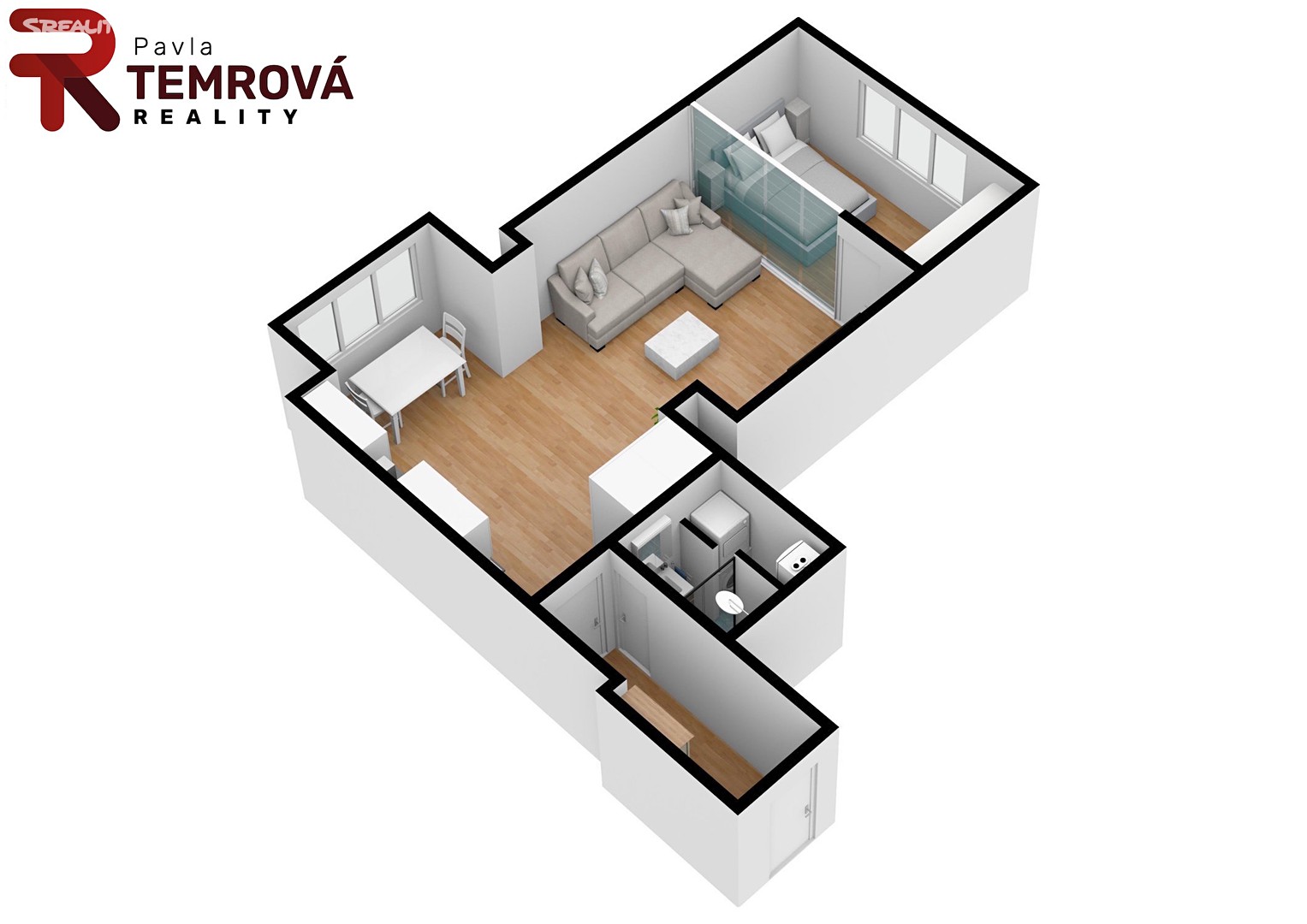 Pronájem bytu 2+kk 50 m², Žerotínova, Praha 3 - Žižkov