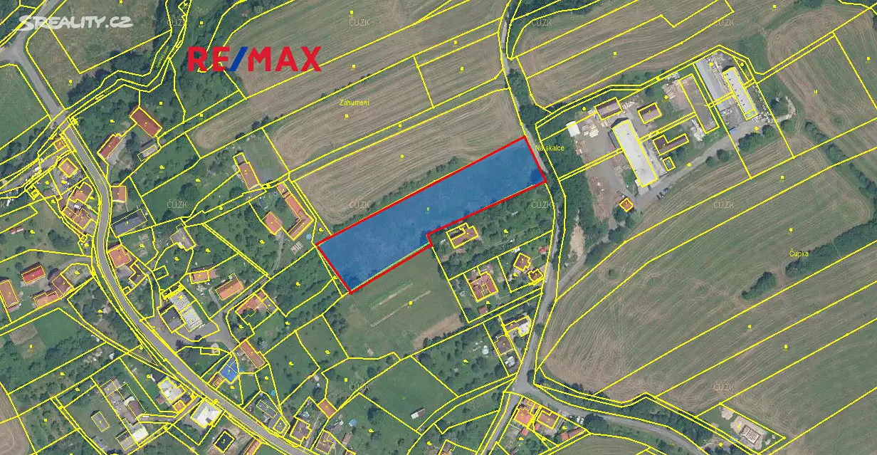 Prodej  stavebního pozemku 6 324 m², Lešná, okres Vsetín